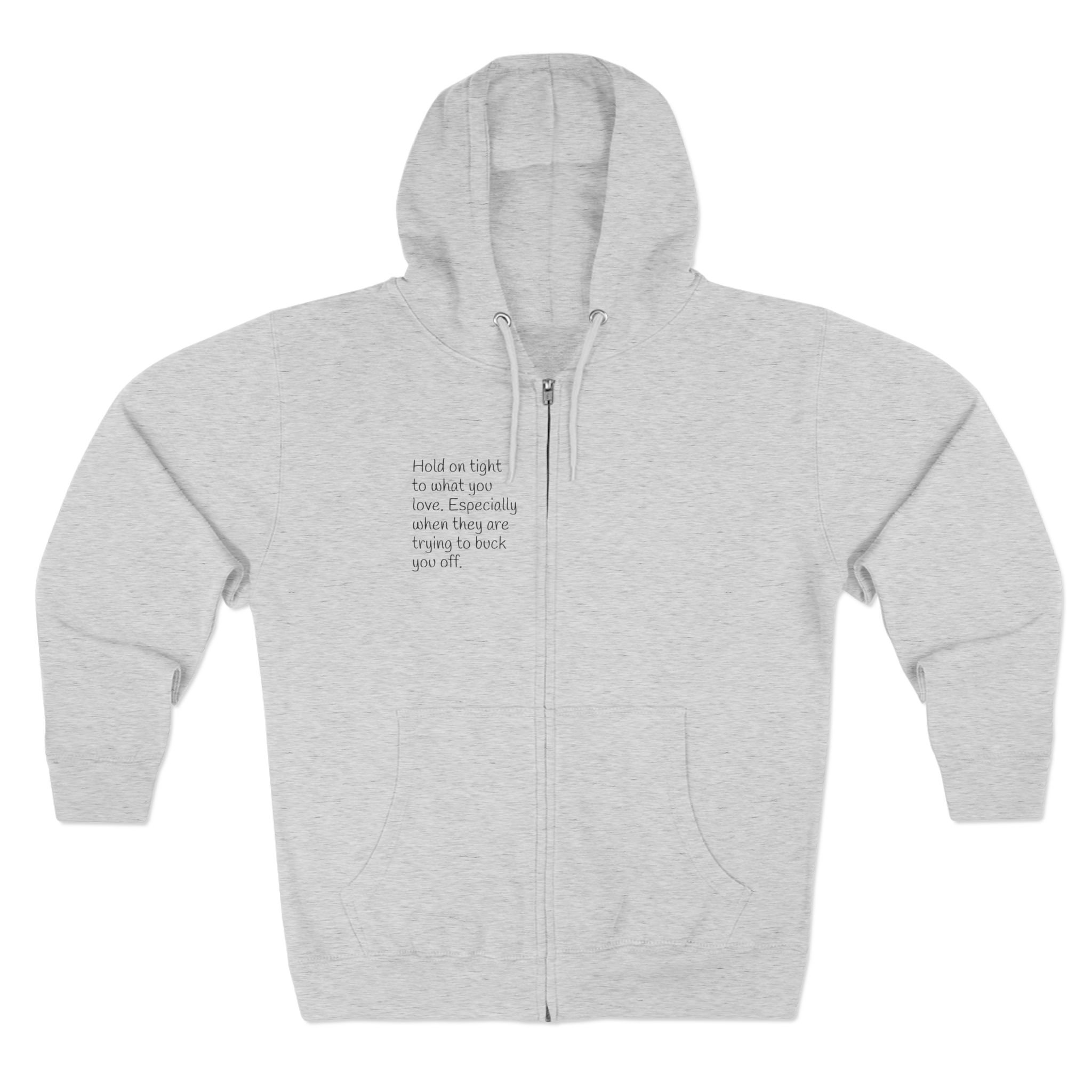 Horse Bucking Photo Hoodie | Equestrian Zip Hoodie