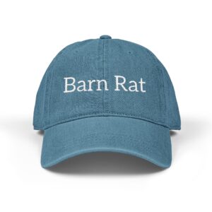 Barn Rat Denim Hat | Embroidered Baseball Cap